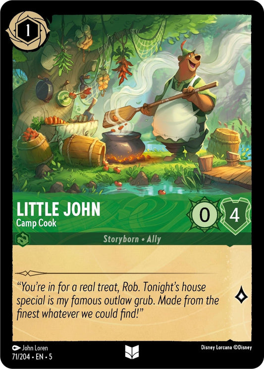 Disney Lorcana - Little John - Camp Cook (71/204) (Shimmering Skies)