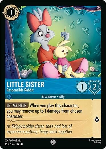 Disney Lorcana - Little Sister - Responsible Rabbit (163/204) (Reign of Jafar)