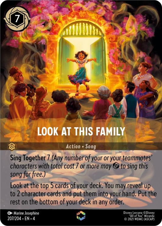 Disney Lorcana - Look at This Family (Enchanted) (207/204) (Ursula's Return)