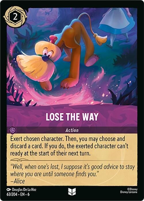 Disney Lorcana - Lose the Way (63/204) (Azurite Sea)