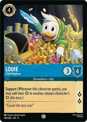 Disney Lorcana - Louie - Chill Nephew (140/204) (Fabled)