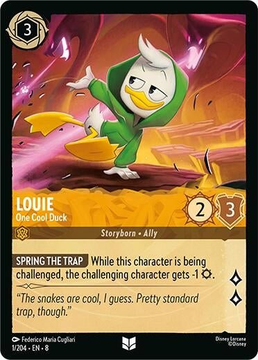 Disney Lorcana - Louie - One Cool Duck (1/204) (Reign of Jafar)