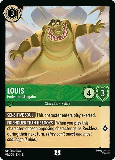 Disney Lorcana - Louis - Endearing Alligator (95/204) (Reign of Jafar)