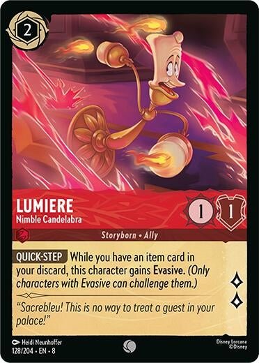 Disney Lorcana - Lumiere - Nimble Candelabra (128/204) (Reign of Jafar)