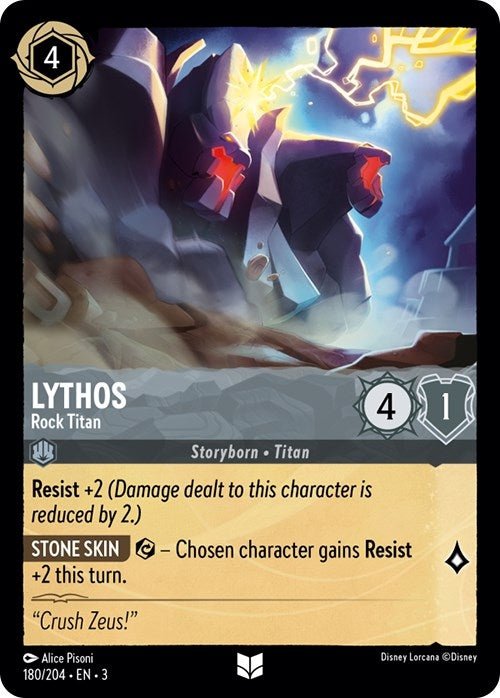 Disney Lorcana - Lythos - Rock Titan (180/204) (Into the Inklands)