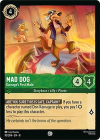 Mad Dog - Karnage's First Mate (93/204) (Reign of Jafar) by LAB7 Malta, Europe