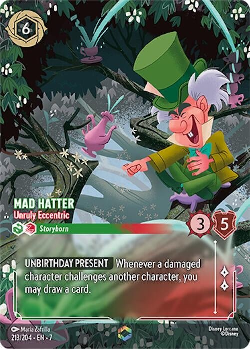 Disney Lorcana - Mad Hatter - Unruly Eccentric (Enchanted) (213/204) (Archazia's Island)
