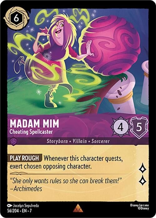 Disney Lorcana - Madam Mim - Cheating Spellcaster (56/204) (Archazia's Island)