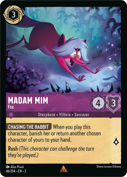 Disney Lorcana - Madam Mim - Fox (46/204) (Rise of the Floodborn)