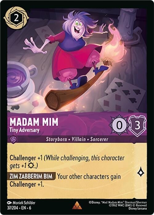 Disney Lorcana - Madam Mim - Tiny Adversary (37/204) (Azurite Sea)