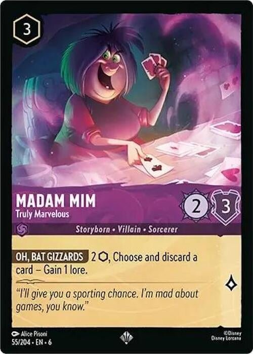 Disney Lorcana - Madam Mim - Truly Marvelous (55/204) (Azurite Sea)