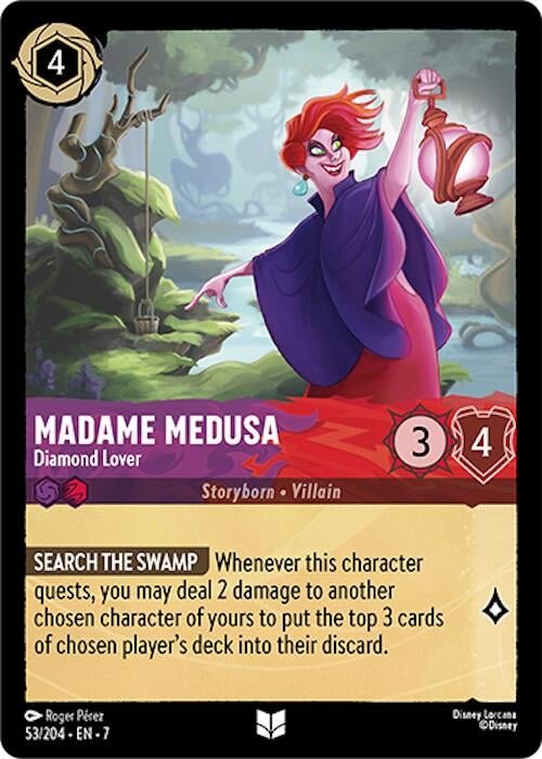 Disney Lorcana - Madame Medusa - Diamond Lover (53/204) (Archazia's Island)
