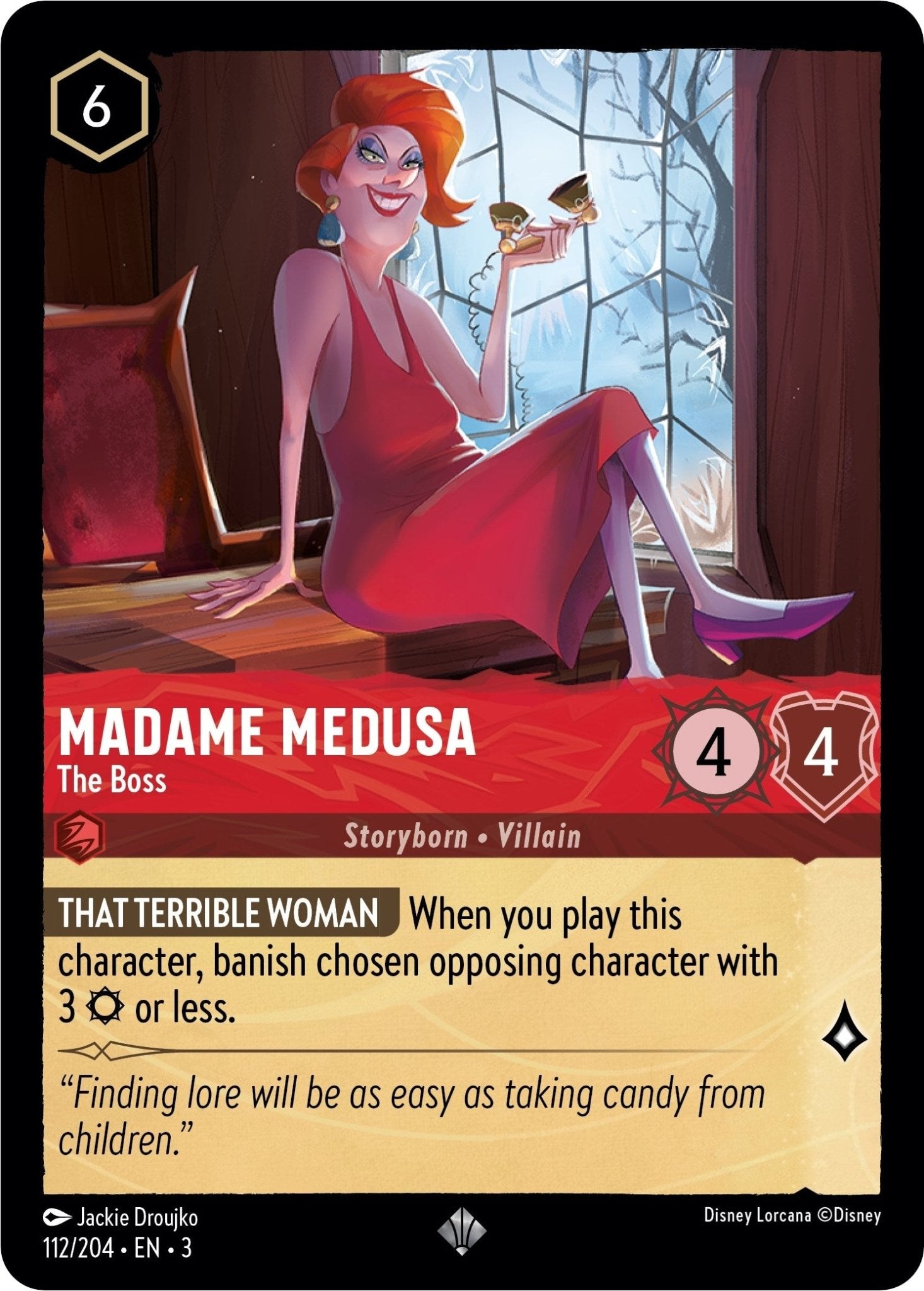 Disney Lorcana - Madame Medusa - The Boss (112/204) (Into the Inklands)