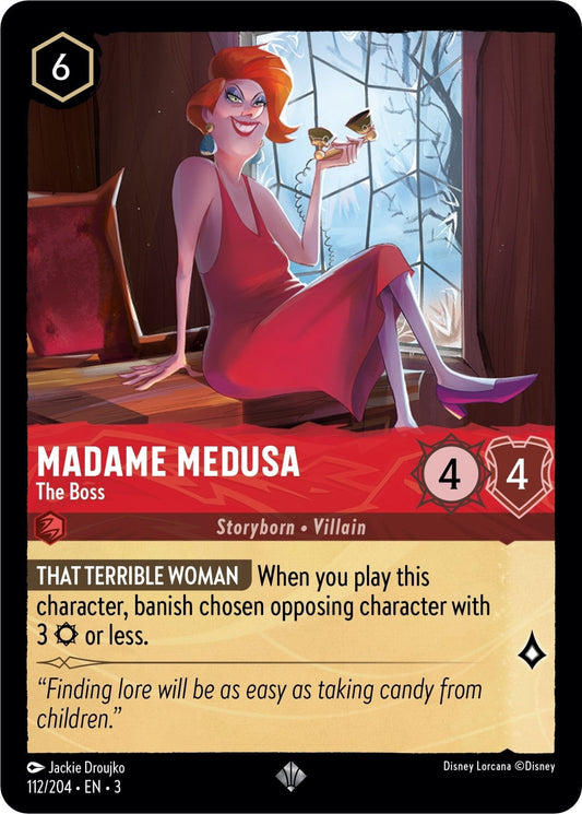 Disney Lorcana - Madame Medusa - The Boss (112/204) (Into the Inklands)