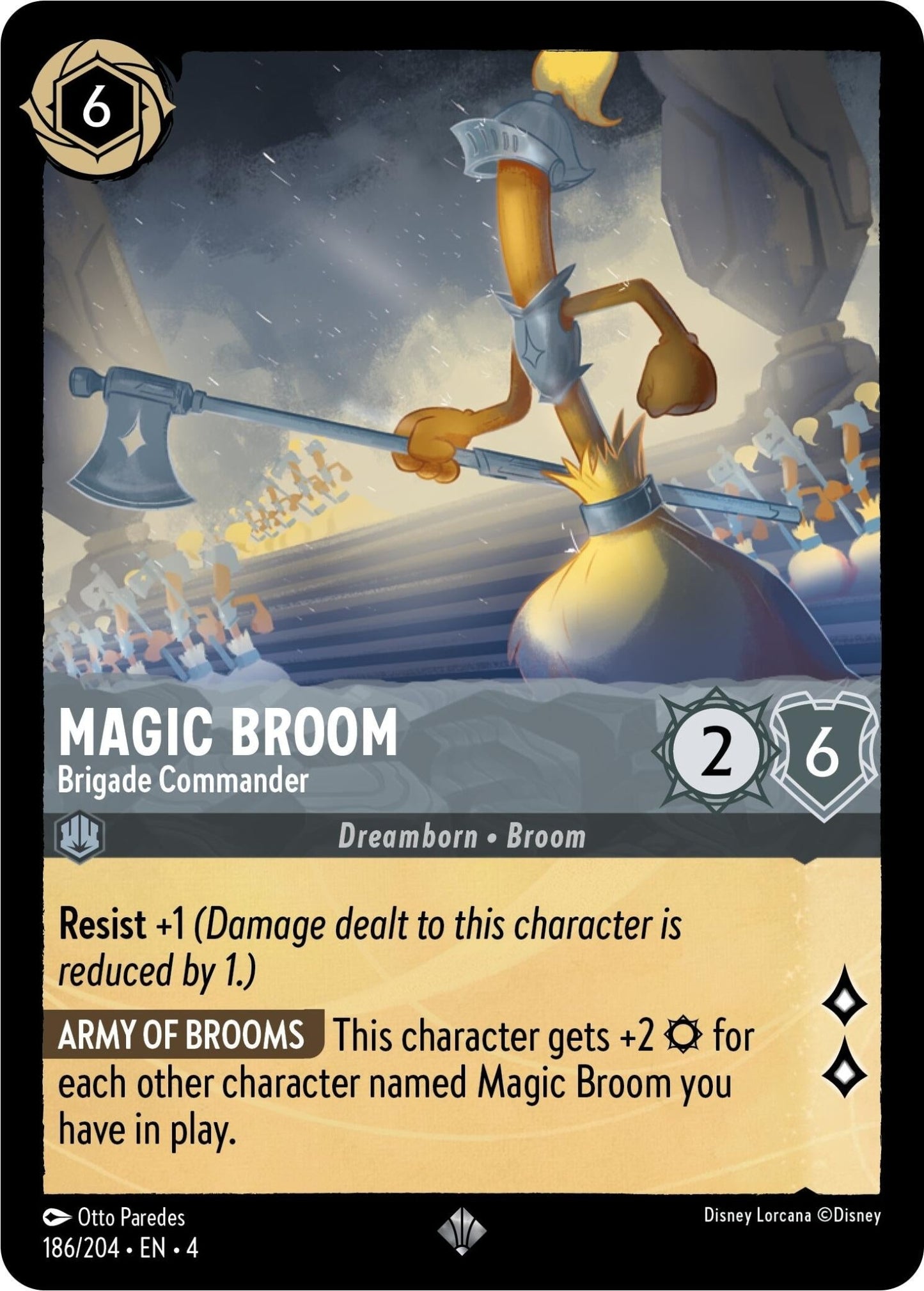 Disney Lorcana - Magic Broom - Brigade Commander (186/204) (Ursula's Return)