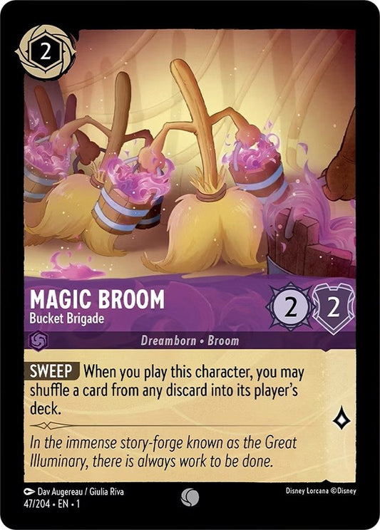 Disney Lorcana - Magic Broom - Bucket Brigade (47/204) (The First Chapter)