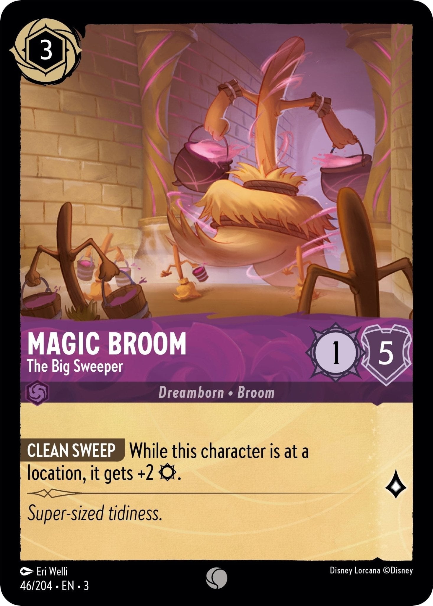 Disney Lorcana - Magic Broom - The Big Sweeper (46/204) (Into the Inklands)