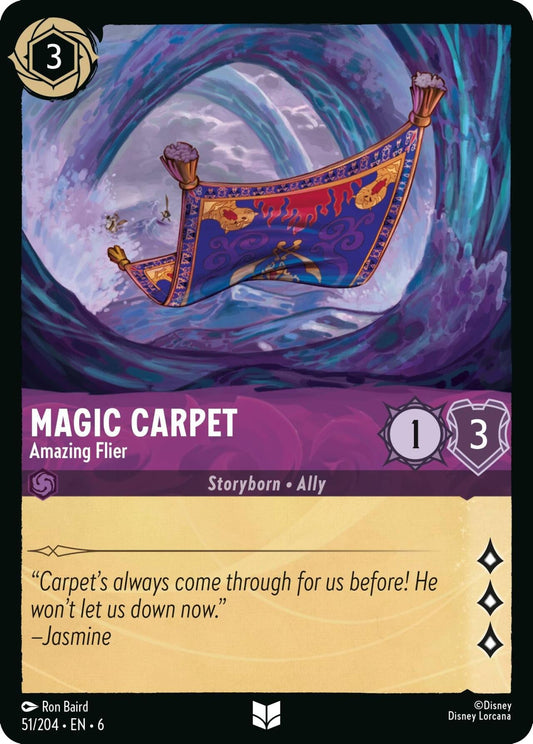 Disney Lorcana - Magic Carpet - Amazing Flier (51/204) (Azurite Sea)