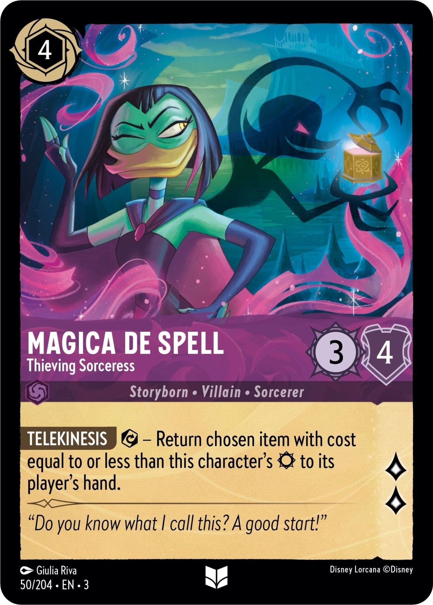 Disney Lorcana - Magica De Spell - Thieving Sorceress (50/204) (Into the Inklands)