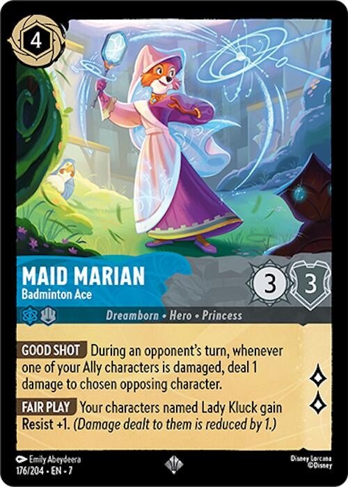 Disney Lorcana - Maid Marian - Badminton Ace (176/204) (Archazia's Island)