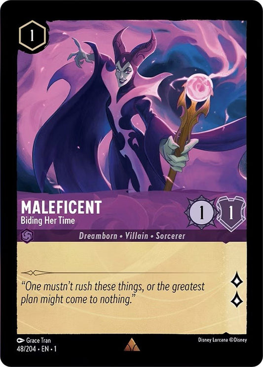 Disney Lorcana - Maleficent - Biding Her Time (48/204) (The First Chapter)
