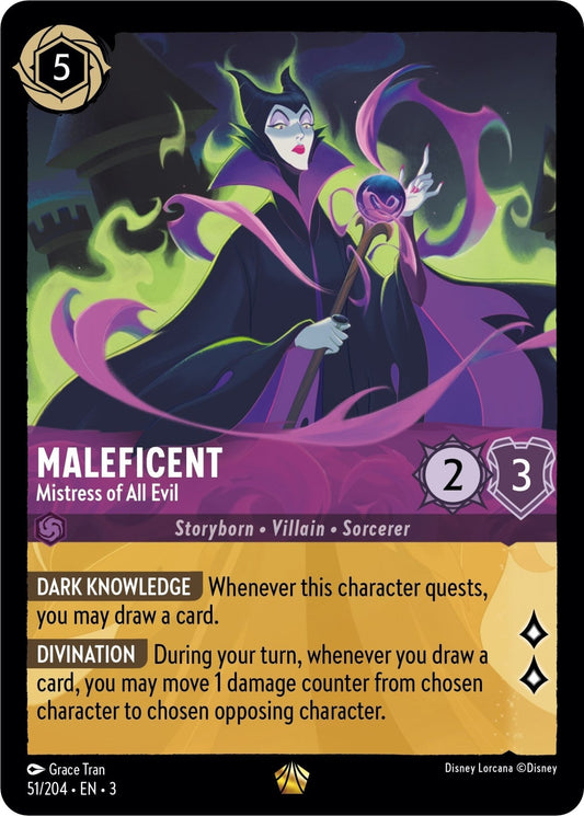 Disney Lorcana - Maleficent - Mistress of All Evil (51/204) (Into the Inklands)