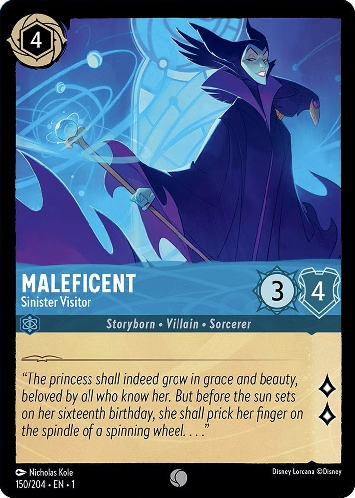 Disney Lorcana - Maleficent - Sinister Visitor (150/204) (The First Chapter)