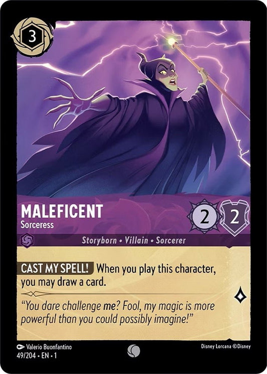 Disney Lorcana - Maleficent - Sorceress (49/204) (The First Chapter)