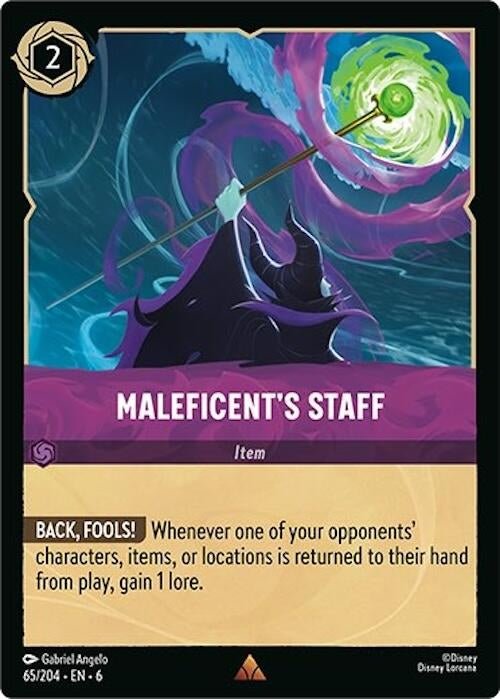 Disney Lorcana - Maleficent's Staff (65/204) (Azurite Sea)