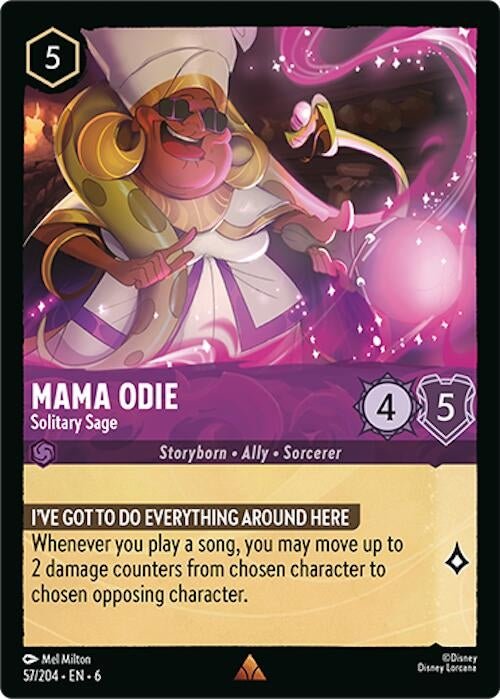 Disney Lorcana - Mama Odie - Solitary Sage (57/204) (Azurite Sea)