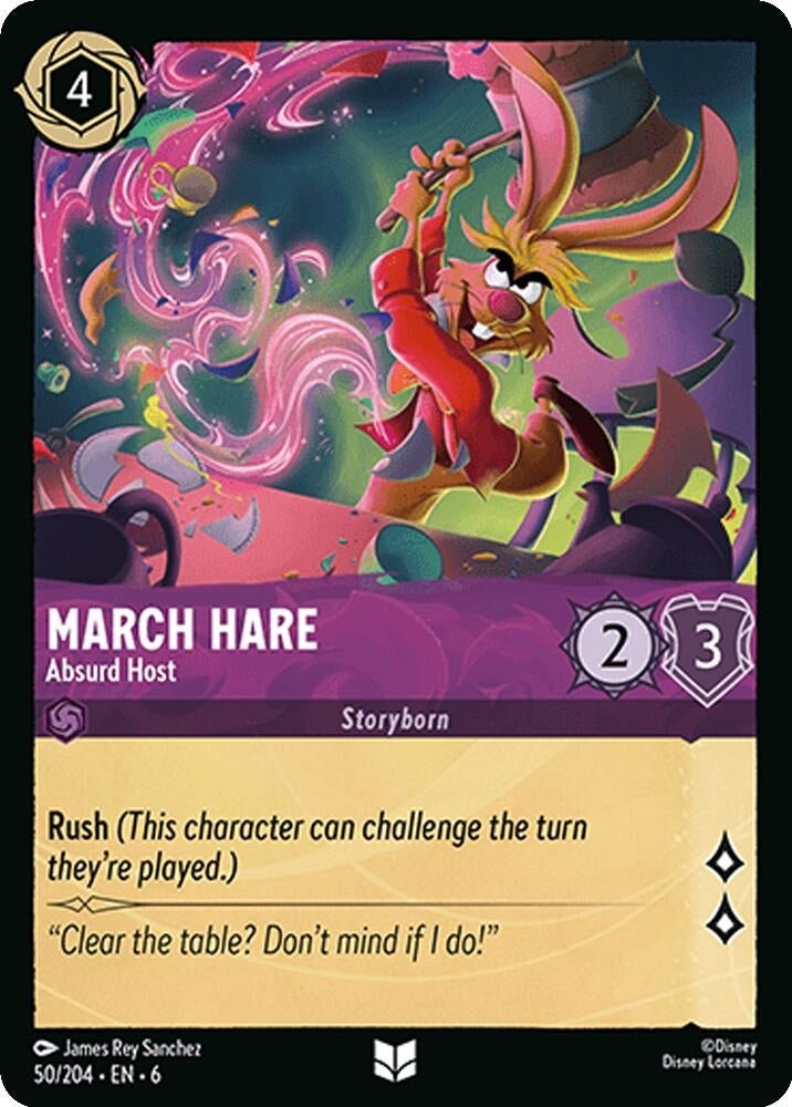 Disney Lorcana - March Hare - Absurd Host (50/204) (Azurite Sea)