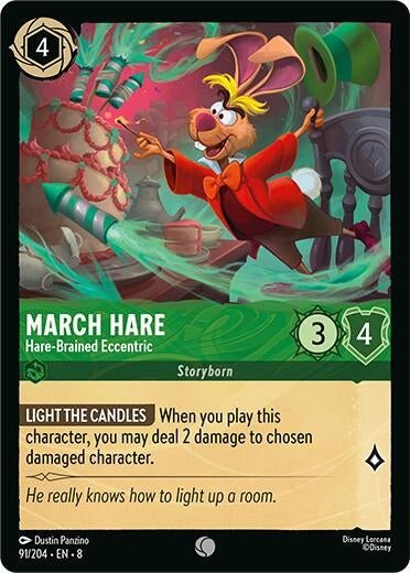 Disney Lorcana - March Hare - Hare - Brained Eccentric (91/204) (Reign of Jafar)