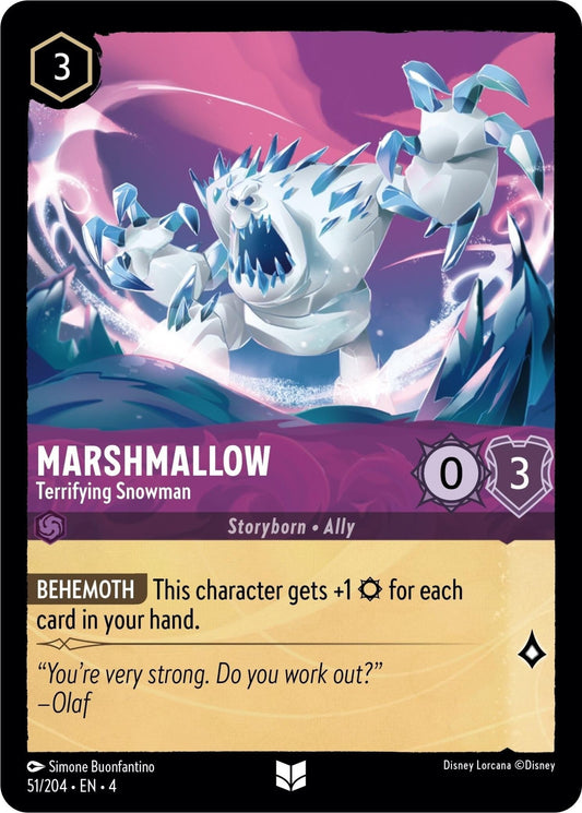 Disney Lorcana - Marshmallow - Terrifying Snowman (51/204) (Ursula's Return)