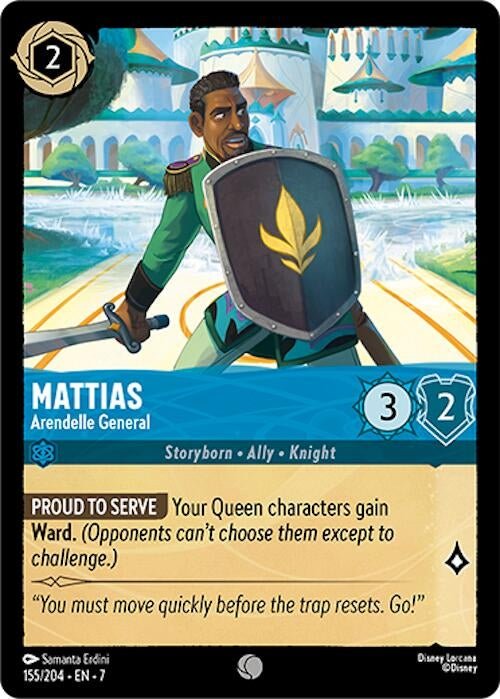 Disney Lorcana - Mattias - Arendelle General (155/204) (Archazia's Island)