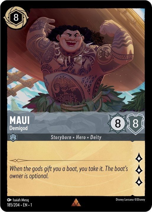 Disney Lorcana - Maui - Demigod (185/204) (The First Chapter)