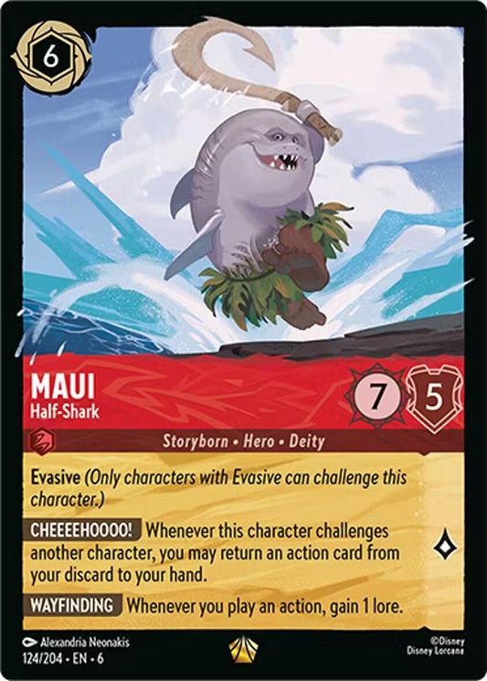 Disney Lorcana - Maui - Half - Shark (124/204) (Azurite Sea)
