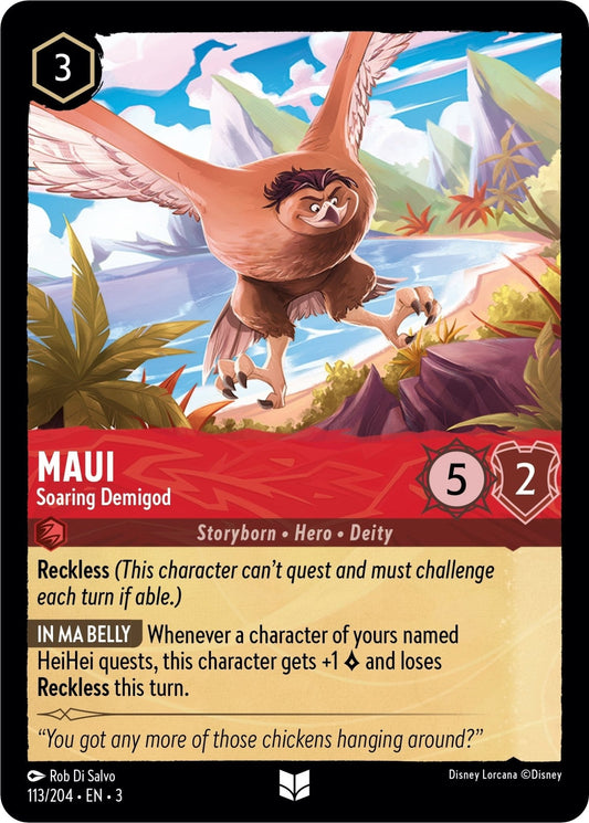 Disney Lorcana - Maui - Soaring Demigod (113/204) (Into the Inklands)