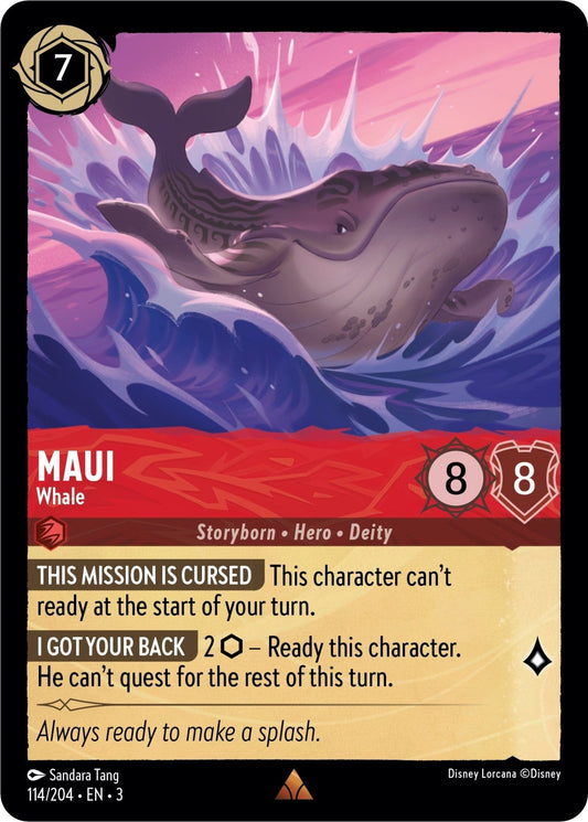 Disney Lorcana - Maui - Whale (114/204) (Into the Inklands)