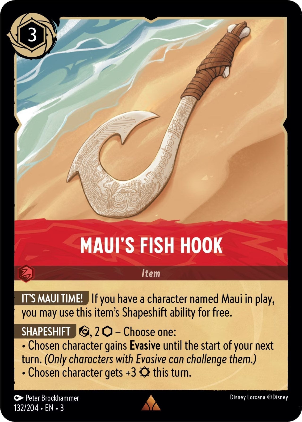 Disney Lorcana - Maui's Fish Hook (132/204) (Into the Inklands)