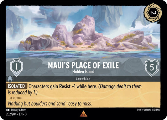 Disney Lorcana - Maui's Place of Exile - Hidden Island (202/204) (Into the Inklands)