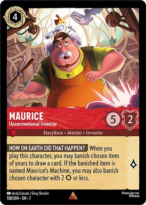 Disney Lorcana - Maurice - Unconventional Inventor (138/204) (Archazia's Island)