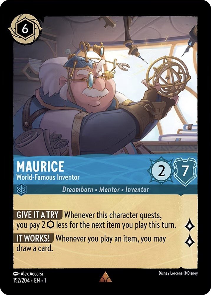 Disney Lorcana - Maurice - World - Famous Inventor (152/204) (The First Chapter)