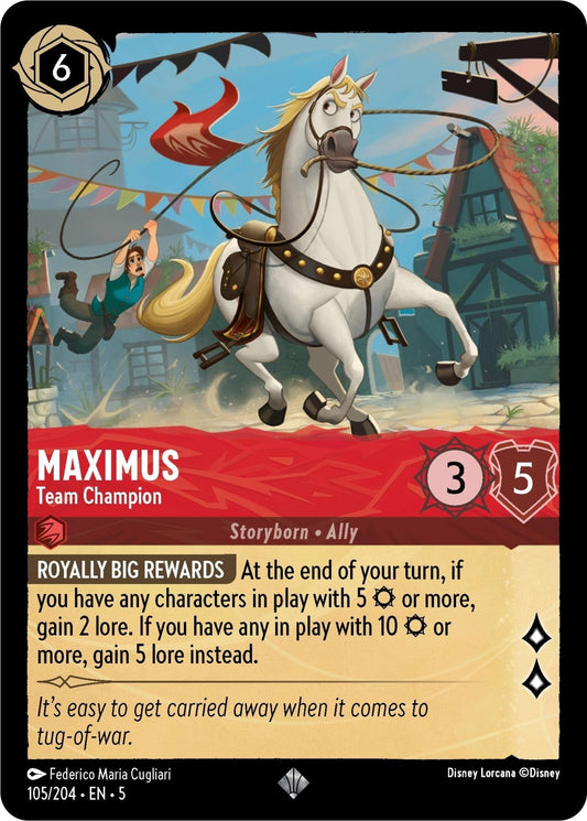 Disney Lorcana - Maximus - Team Champion (105/204) (Shimmering Skies)