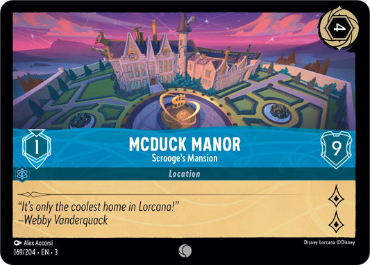 Disney Lorcana - McDuck Manor - Scrooge's Mansion (169/204) (Into the Inklands)