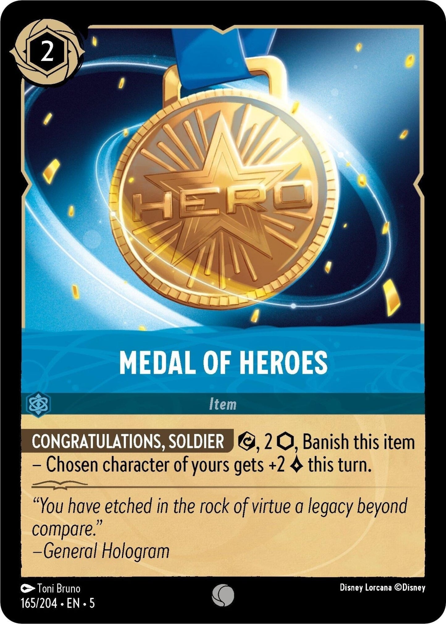 Disney Lorcana - Medal of Heroes (165/204) (Shimmering Skies)
