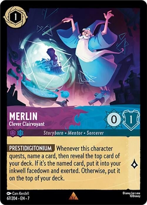 Disney Lorcana - Merlin - Clever Clairvoyant (67/204) (Archazia's Island)