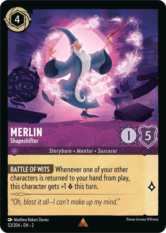 Disney Lorcana - Merlin - Shapeshifter (53/204) (Rise of the Floodborn)