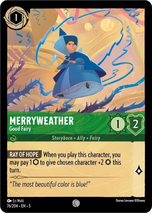 Disney Lorcana - Merryweather - Good Fairy (76/204) (Shimmering Skies)