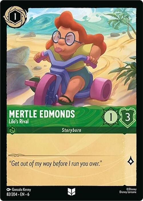 Disney Lorcana - Mertle Edmonds - Lilo's Rival (82/204) (Azurite Sea)