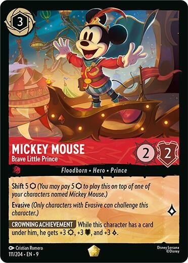 Disney Lorcana - Mickey Mouse - Brave Little Prince (111/204) (Fabled)